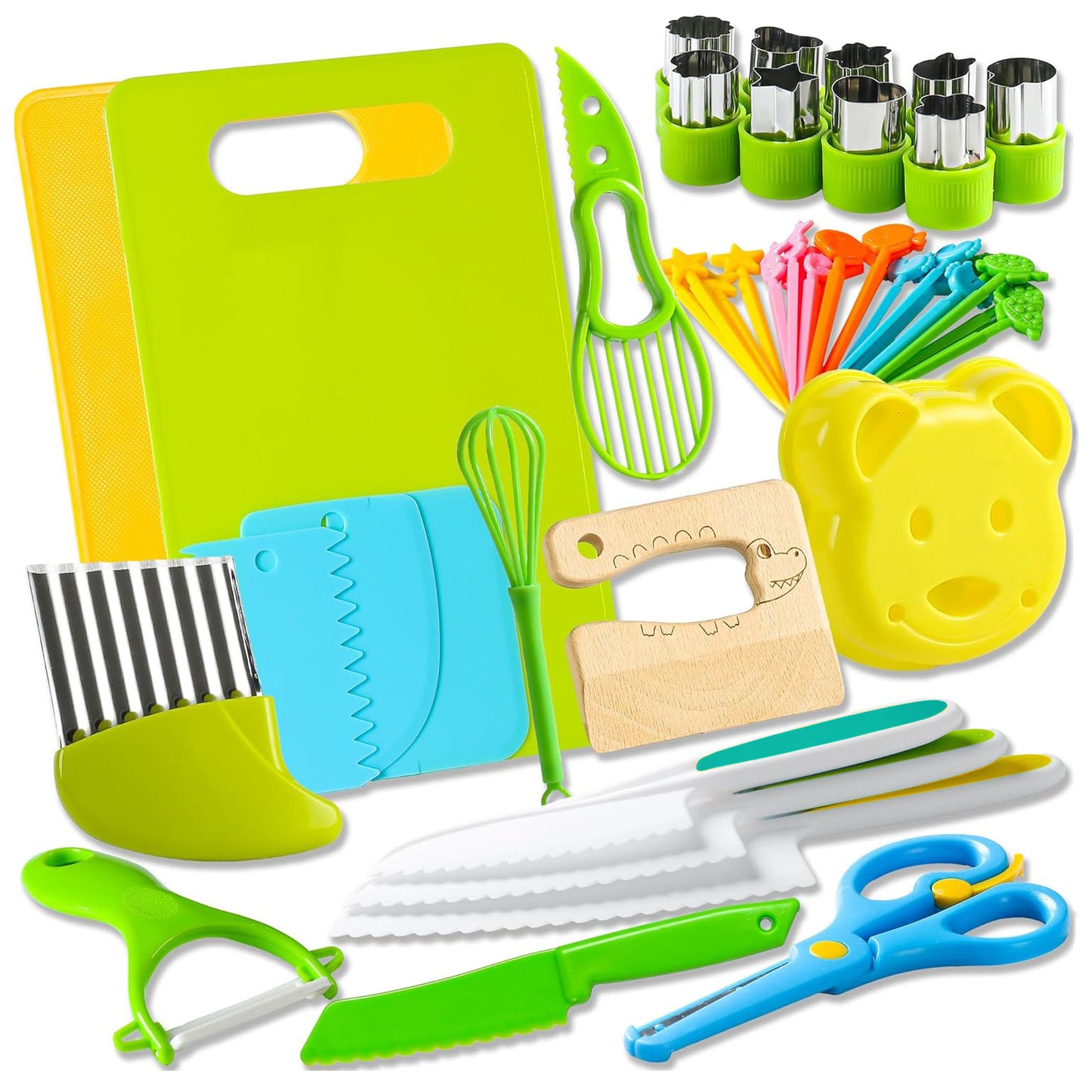 Kids Real Kitchen Tool Set — Safe, Child-Sized Cooking Utensils for Little Chefs
