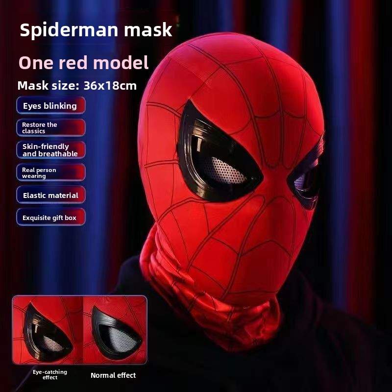 Spider Man Movable Eye LED Helmet with Remote Control