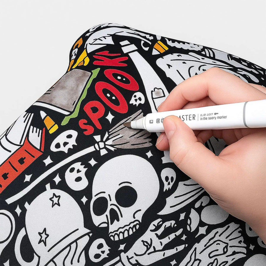 Giant Velvet Coloring Blanket for Kids — Reusable, Washable Markers Included