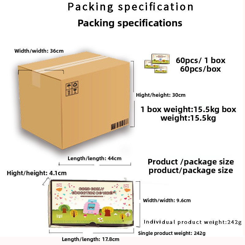 Children's English Learning Flash Card Machine