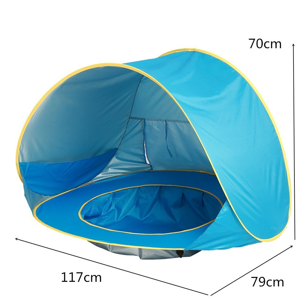 Pop-Up Play Tent with Ball Pit for Kids — Indoor & Outdoor Playhouse (Folds Flat)