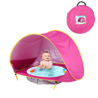 Pop-Up Play Tent with Ball Pit for Kids — Indoor & Outdoor Playhouse (Folds Flat)