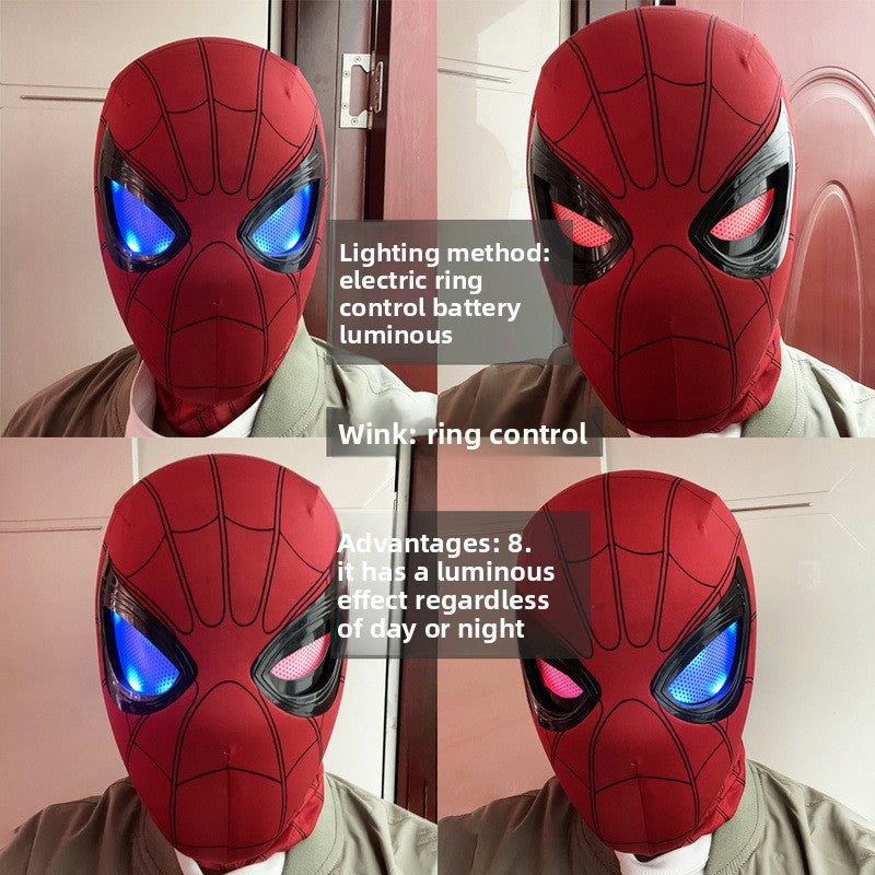 Spider Man Movable Eye LED Helmet with Remote Control