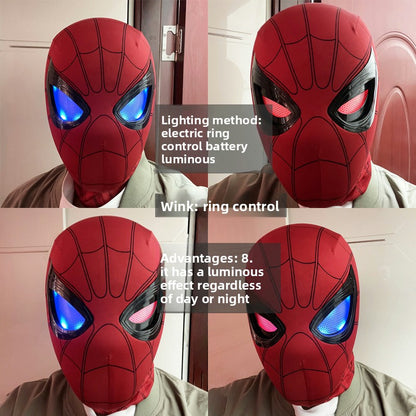 Spider Man Movable Eye LED Helmet with Remote Control