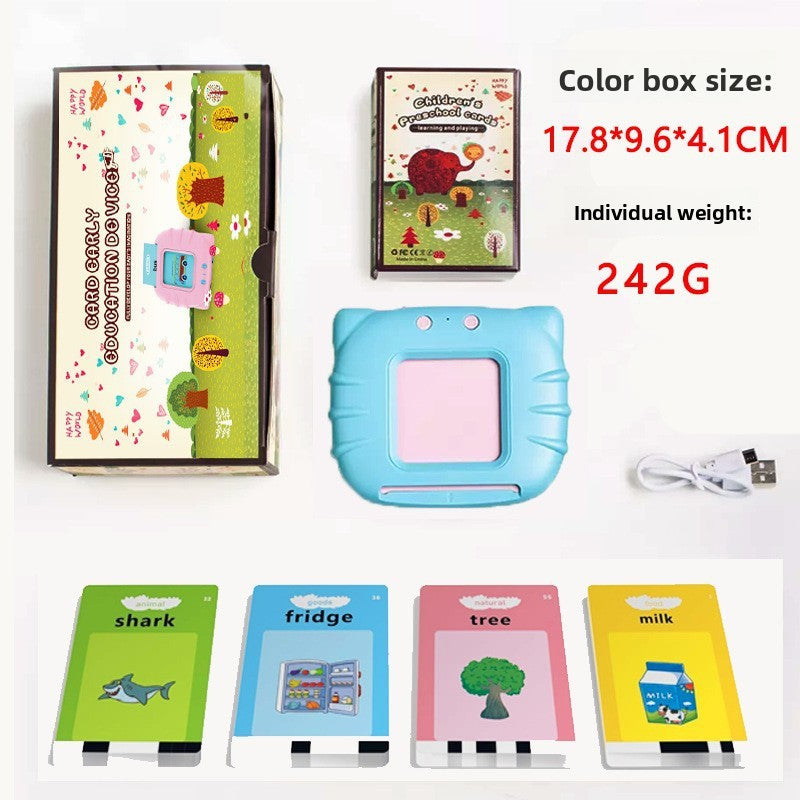 Bilingual Talking Flash Card Machine — 112 Audio Cards for Preschool Learning (English & Spanish)