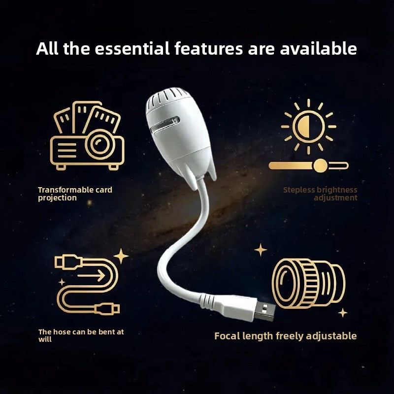 Starry Sky Projector Night Light USB Ambient Lamp