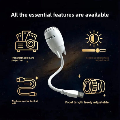 Starry Sky Projector Night Light USB Ambient Lamp