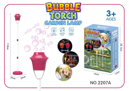Automatic Bubble Machine for Kids — Light & Sound Bubble Blower (Rechargeable)