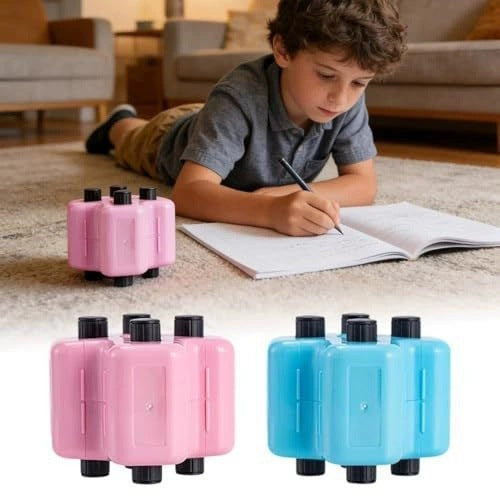 4-in-1 Math Roller Stamp — Reusable Addition, Subtraction, Multiplication & Division Practice