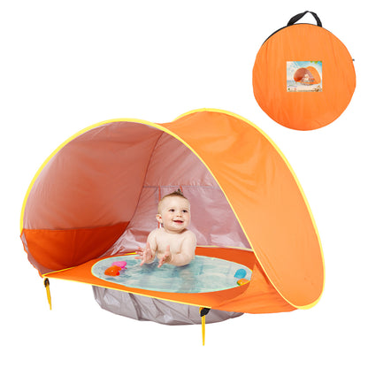Pop-Up Play Tent with Ball Pit for Kids — Indoor & Outdoor Playhouse (Folds Flat)