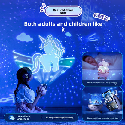 Starry Sky Projector Night Light with Music