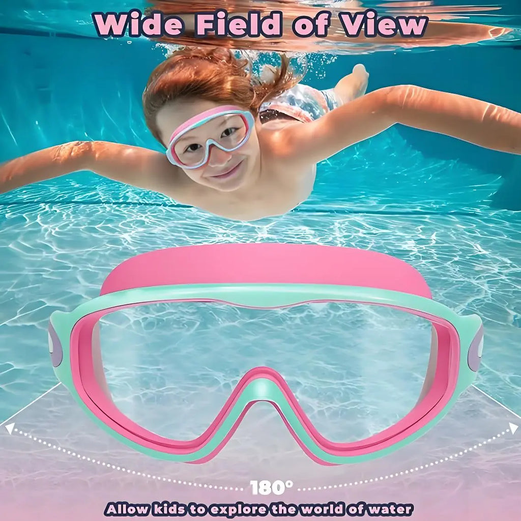 Splash Pro Kids Swim Goggles with Built-In Earplugs