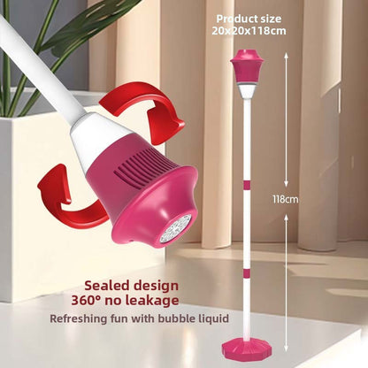 Automatic Bubble Machine for Kids — Light & Sound Bubble Blower (Rechargeable)