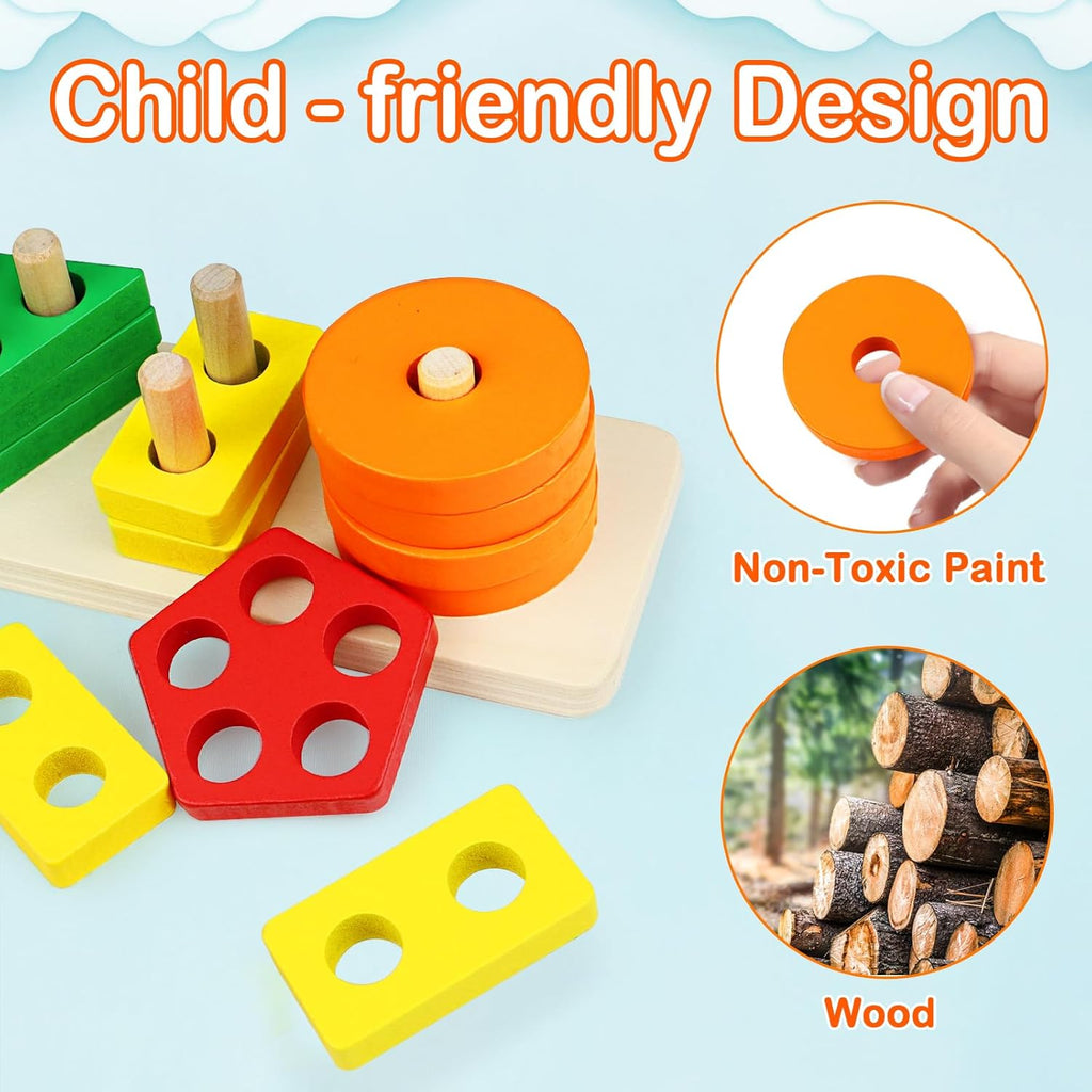 Child-friendly design - non-toxic paint and natural wood