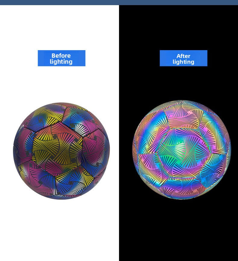 Reflective Soccer Ball No. 5 Fluorescent Soccer Ball