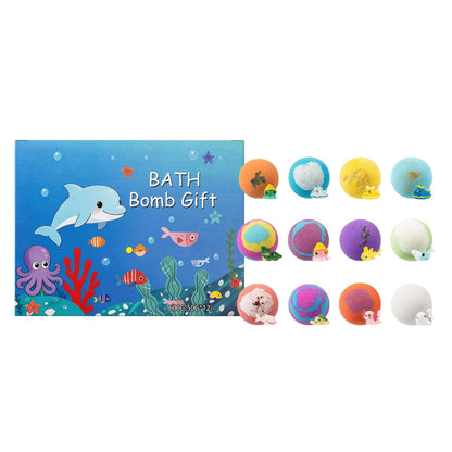 Kids Bubble Bath Bombs with Surprise Toys — Ocean-Themed Bath Time Set