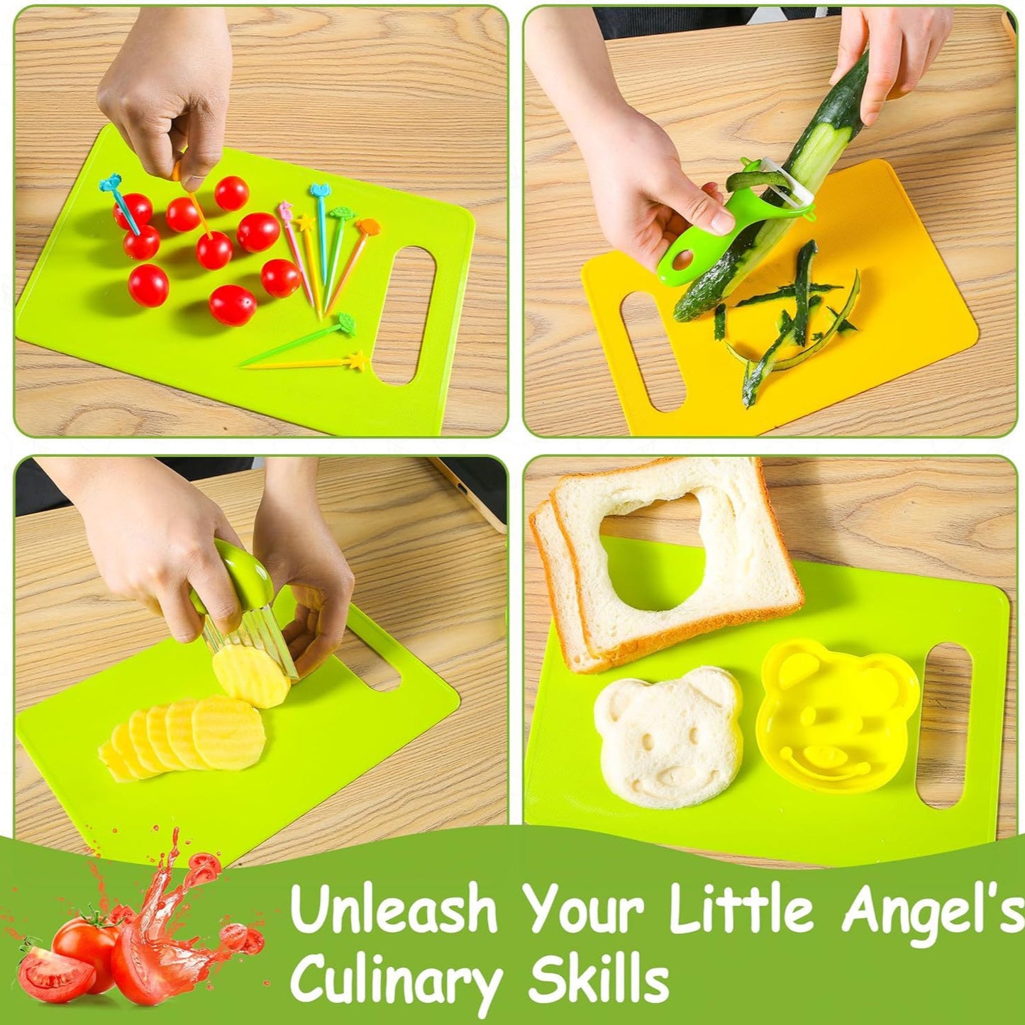 Kids Real Kitchen Tool Set — Safe, Child-Sized Cooking Utensils for Little Chefs
