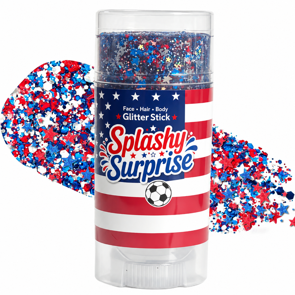 Fourth of July Glitter Stick