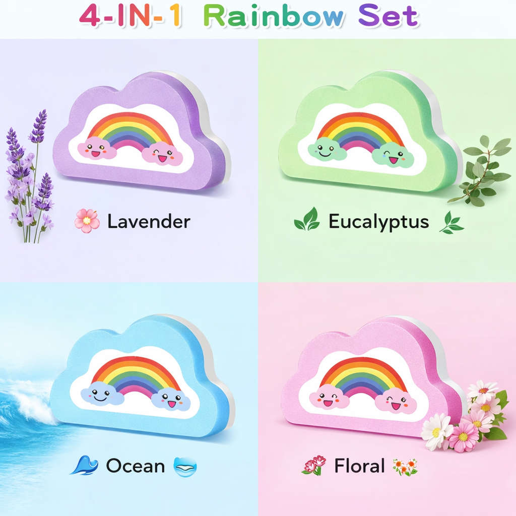 Rainbow Cloud Bath Salt Ball