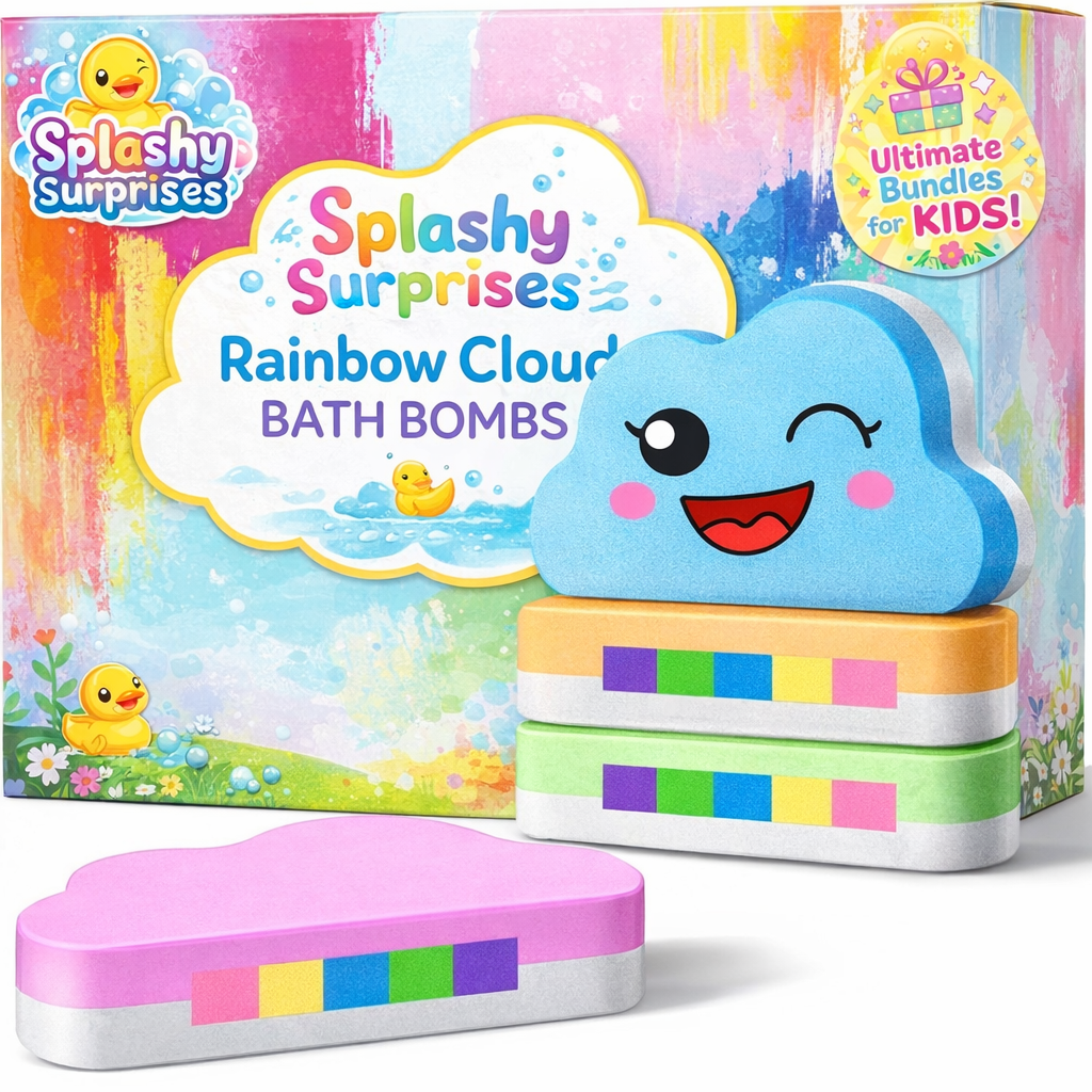 Rainbow Cloud Bath Salt Ball