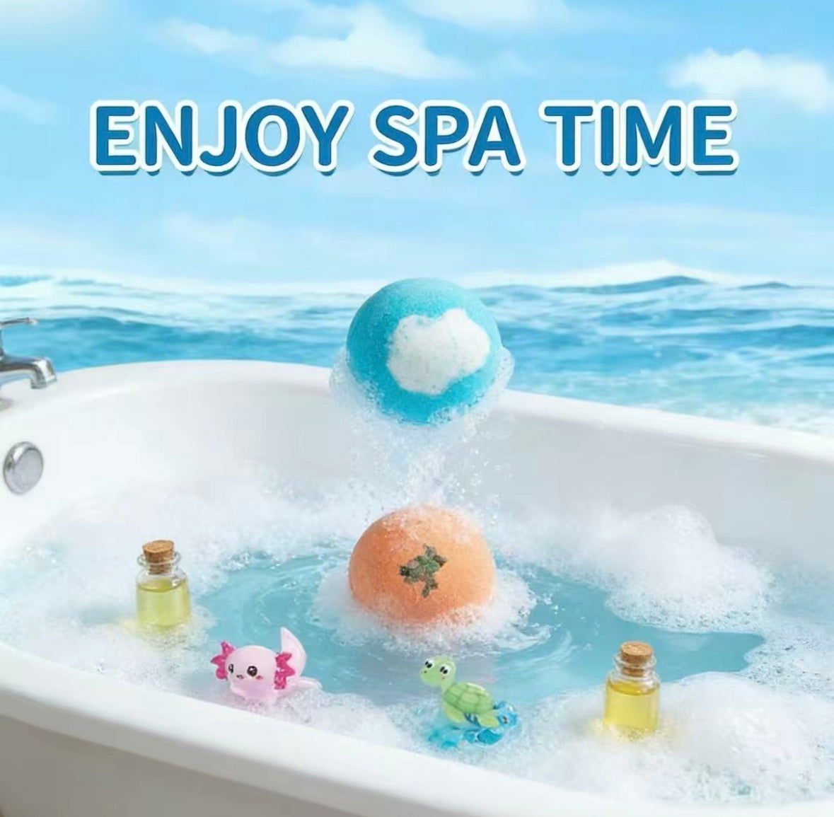 12-Piece Ocean Surprise Toy Bath Bomb Set