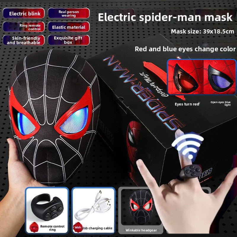 Spider Man Movable Eye LED Helmet with Remote Control