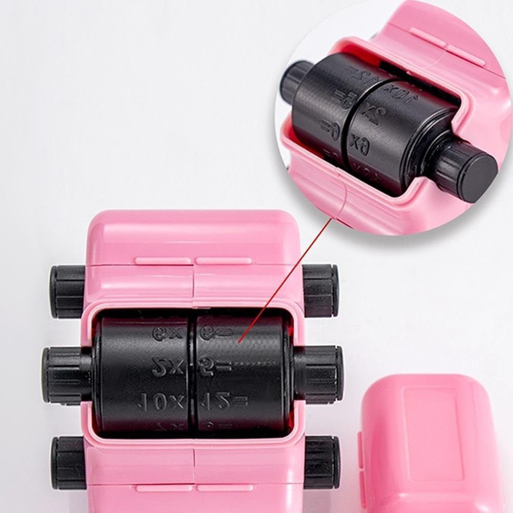 4-in-1 Math Roller Stamp — Reusable Addition, Subtraction, Multiplication & Division Practice