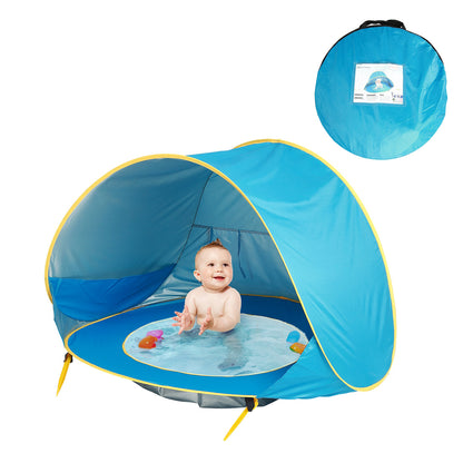 Pop-Up Play Tent with Ball Pit for Kids — Indoor & Outdoor Playhouse (Folds Flat)