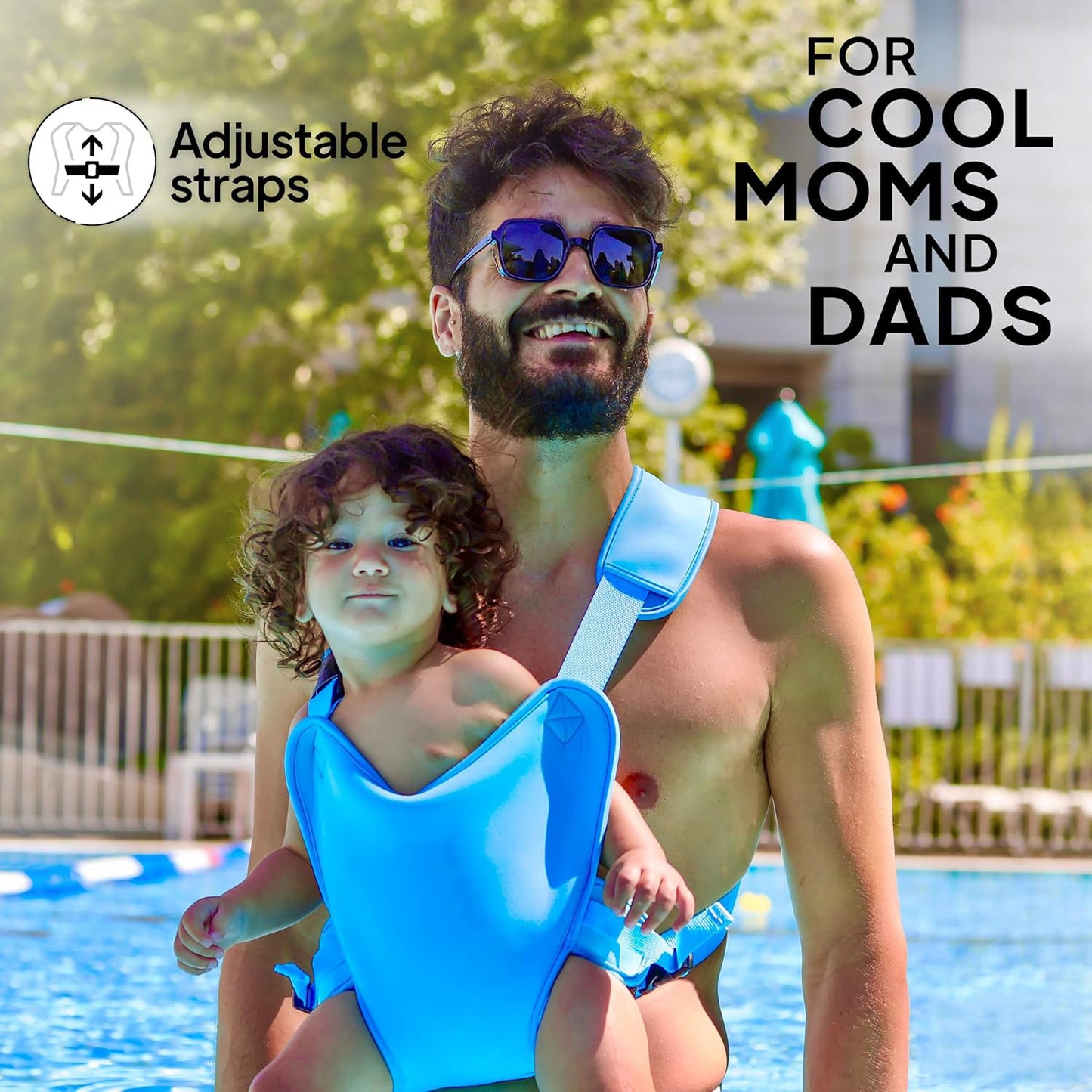 Hands-Free Baby Carrier Backpack — 3-in-1 Hip Seat & Swim Support