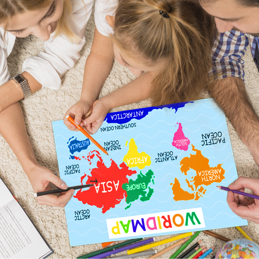 Educational Wall Posters for Kids — 18-Pack Learning Charts (ABCs, Numbers, Shapes & More)