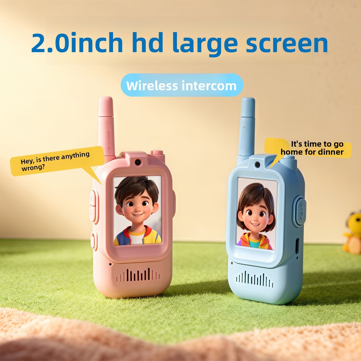 LumiTalk™ Video Walkie Talkie — 2-Pack Kids Intercom