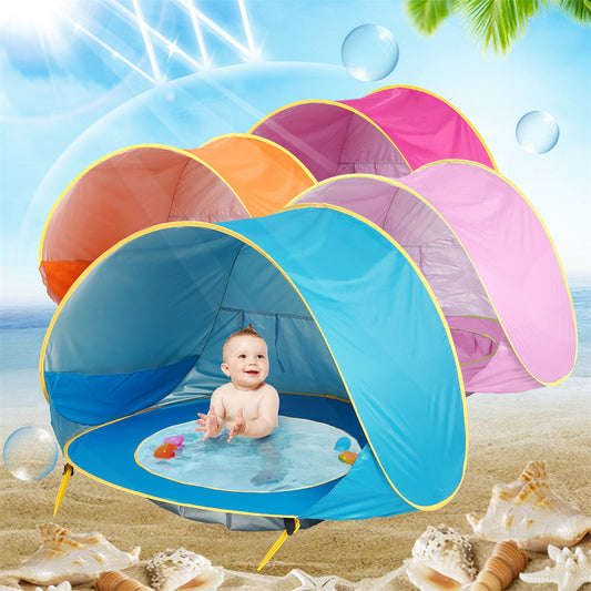 Pop-Up Play Tent with Ball Pit for Kids — Indoor & Outdoor Playhouse (Folds Flat)