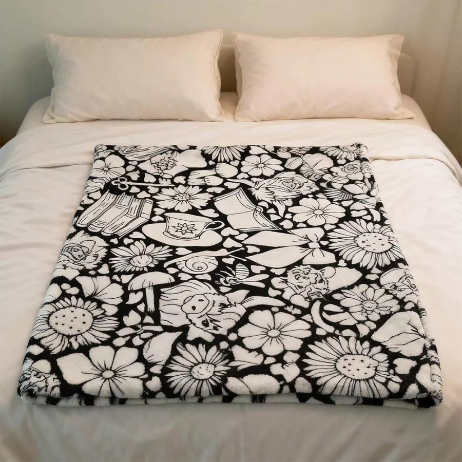 Giant Velvet Coloring Blanket for Kids — Reusable, Washable Markers Included