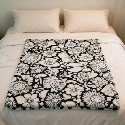 Giant Velvet Coloring Blanket for Kids — Reusable, Washable Markers Included