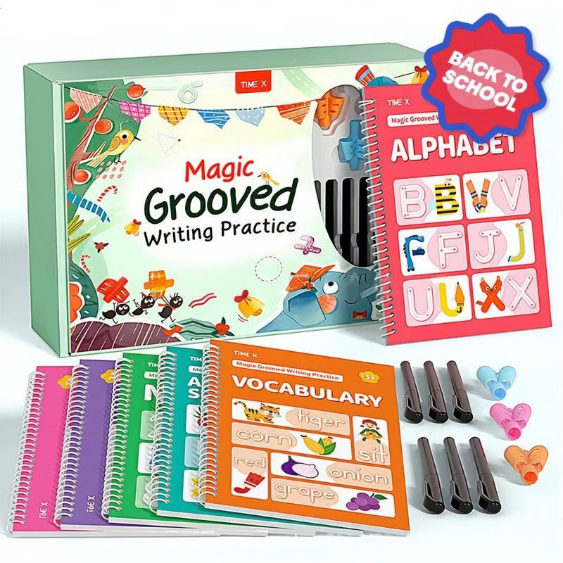 Kids Writing & Drawing Practice Book Set — Build Early Handwriting Skills