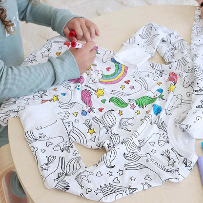 Doodle Dreams Color-In Pajamas (Free Markers)
