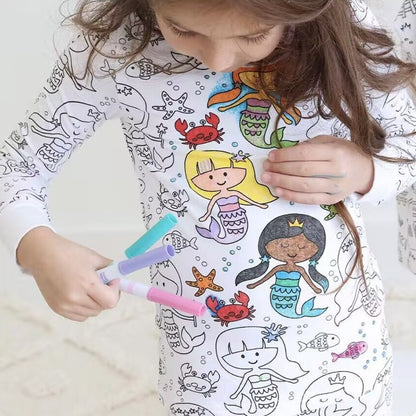 Doodle Dreams Color-In Pajamas (Free Markers)