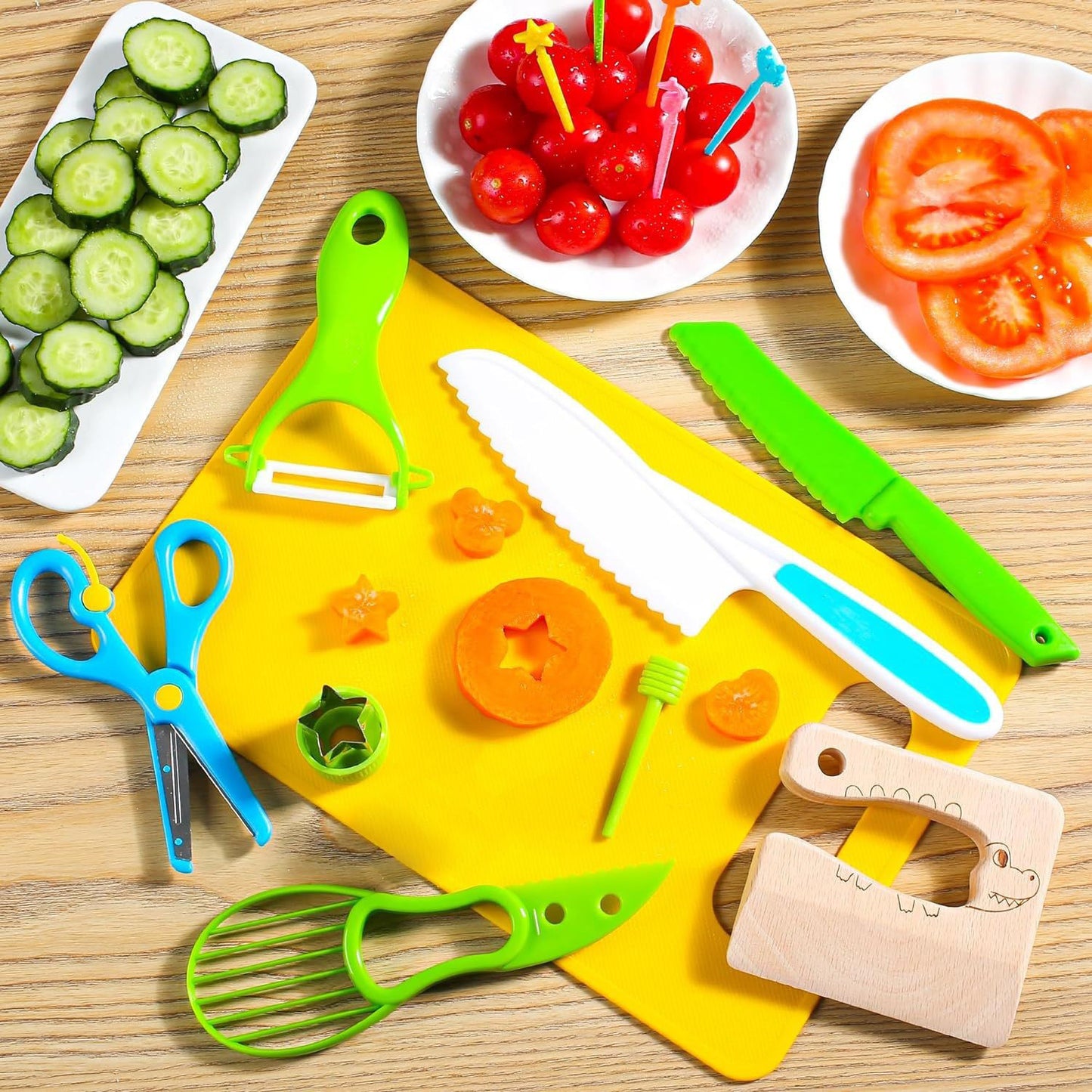 Kids Real Kitchen Tool Set — Safe, Child-Sized Cooking Utensils for Little Chefs