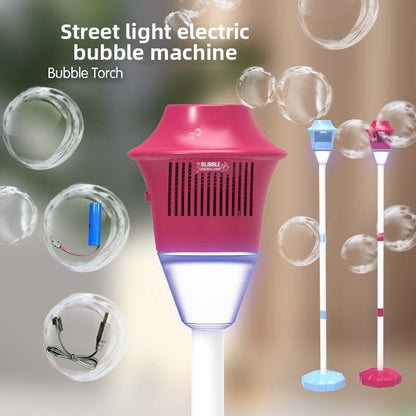 Automatic Bubble Machine for Kids — Light & Sound Bubble Blower (Rechargeable)