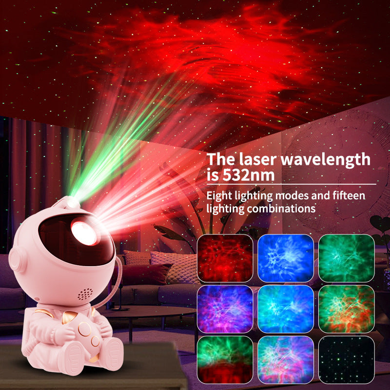 Astronaut Star Projector Night Light with Remote