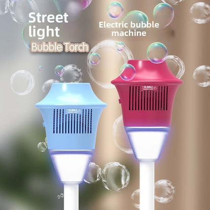 Automatic Bubble Machine for Kids — Light & Sound Bubble Blower (Rechargeable)