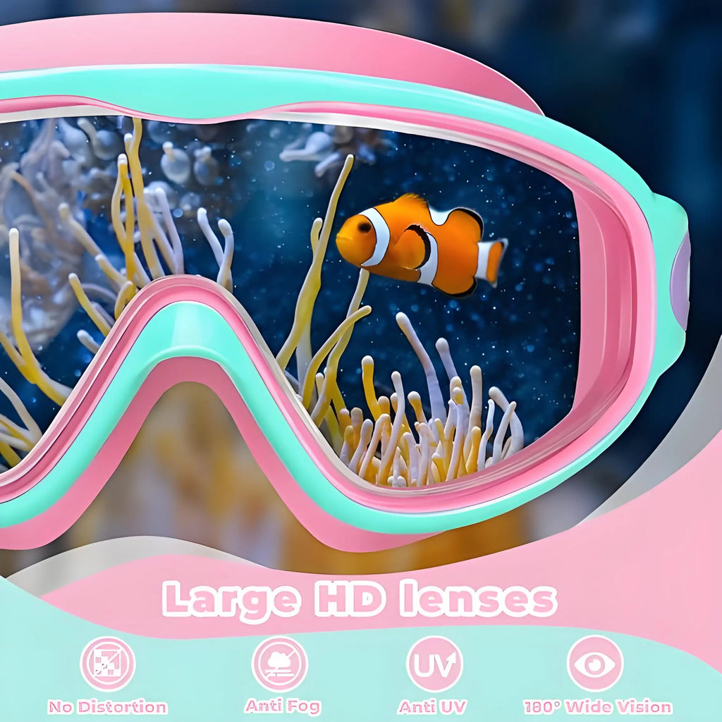 Splash Pro Kids Swim Goggles with Built-In Earplugs