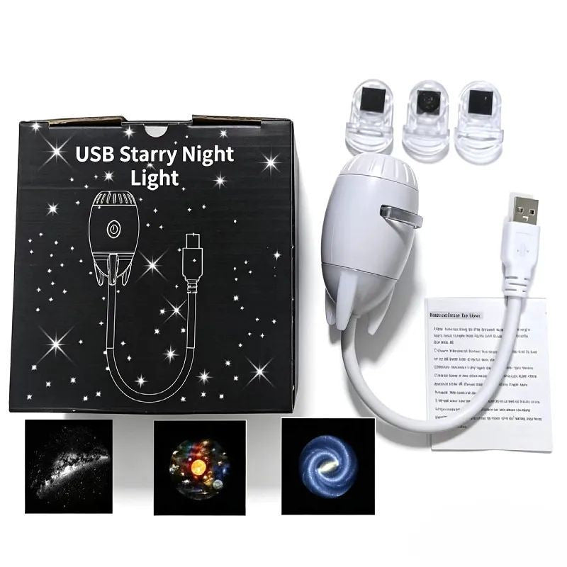 Starry Sky Projector Night Light USB Ambient Lamp