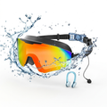 Anti-fog goggles for children - UV protection, full coverage lenses with waterproof earplugs and nose clips