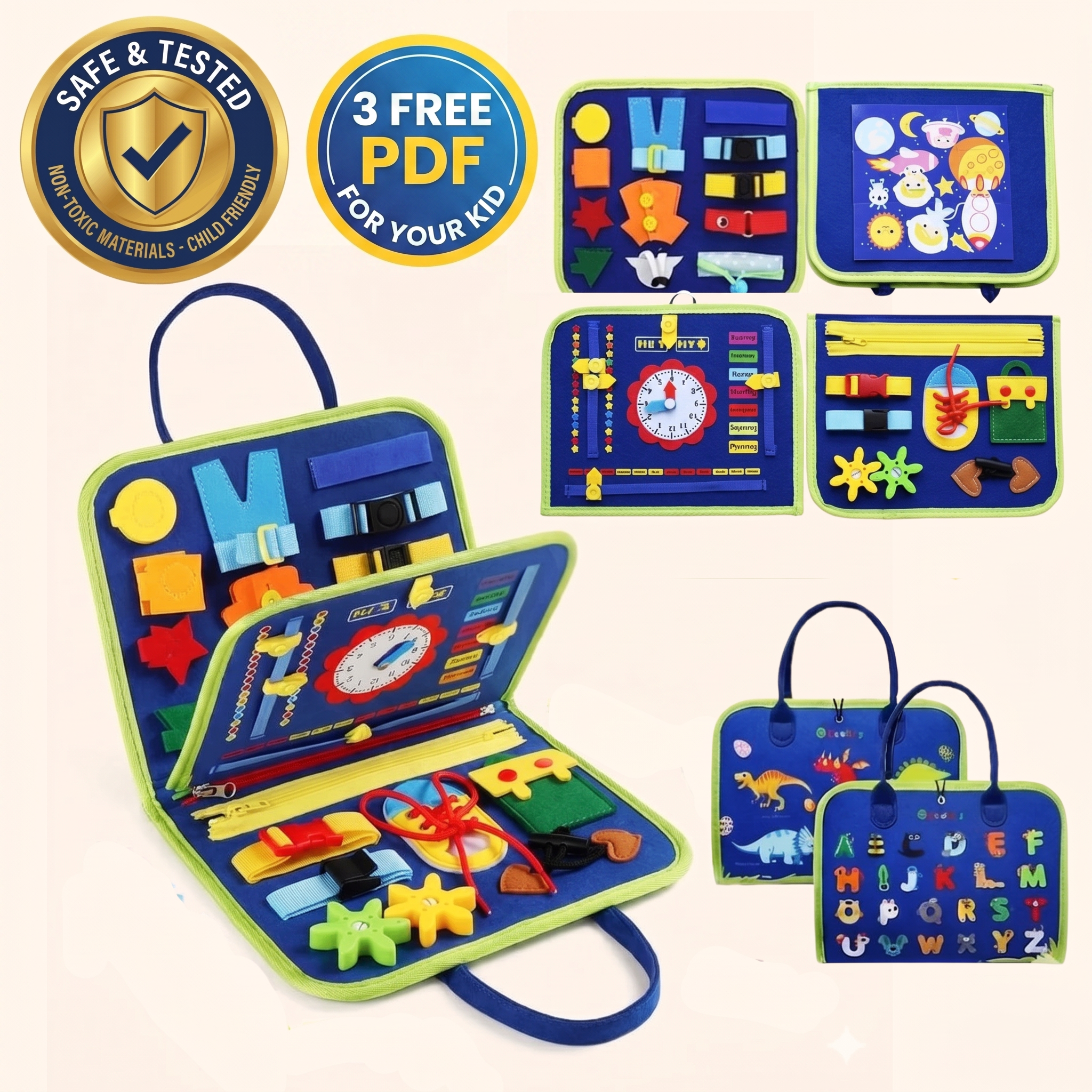 Lumio™ Montessori Busy Board