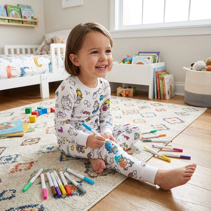 Doodle Dreams Color-In Pajamas (Free Markers)