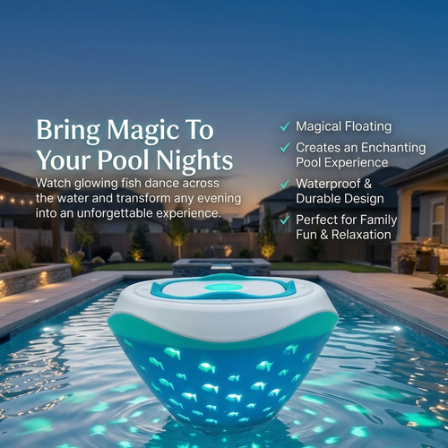 AquaGlow Color-Changing Solar Float Light – Screen-Free Water Play